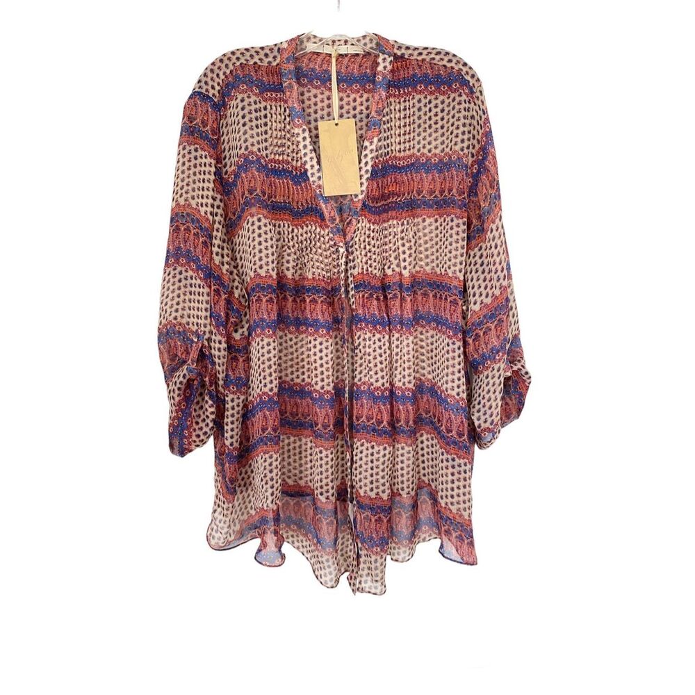 Gibson 100% Silk Tunic Sz 3X NWT - Picture 1 of 7
